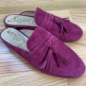Sam Edelman loafer style slides purple
